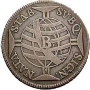 Brazil 600 Reis Jose I 1756 B KM# 179 SVBQ. SIGN. NATA. STAB. coin reverse Brazil 600 Reis Jose I 1756 B KM# 179 SVBQ. SIGN. NATA. STAB. coin reverse