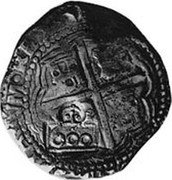 Brazil 600 Reis Spanish Colonial Coin ND (1663) KM# 19.3 600 coin reverse Brazil 600 Reis Spanish Colonial Coin ND (1663) KM# 19.3 600 coin reverse