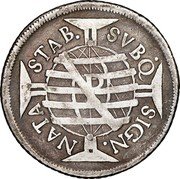 Brazil 640 Reis Pedro 1701 P KM# 90.3 SVBQ SIGN. NATA STAB. coin reverse Brazil 640 Reis Pedro 1701 P KM# 90.3 SVBQ SIGN. NATA STAB. coin reverse
