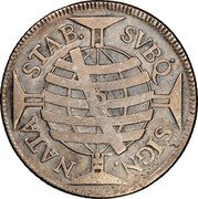 Brazil 640 Reis Joao V 1749 R KM# 158.2 SVBQ SIGN. NATA STAB. coin reverse Brazil 640 Reis Joao V 1749 R KM# 158.2 SVBQ SIGN. NATA STAB. coin reverse