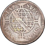 Brazil 640 Reis Jose I 1756 KM# 170.2 SIGN NATA STAB SVBQ coin reverse Brazil 640 Reis Jose I 1756 KM# 170.2 SIGN NATA STAB SVBQ coin reverse