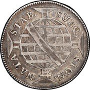 Brazil 640 Reis Jose I 1771 KM# 193.2 SIGN NATA STAB SUBQ coin reverse Brazil 640 Reis Jose I 1771 KM# 193.2 SIGN NATA STAB SUBQ coin reverse