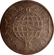 Brazil 640 Reis Maria I 1794 R KM# 222.2 SIGN NATA STAB SUBQ coin reverse Brazil 640 Reis Maria I 1794 R KM# 222.2 SIGN NATA STAB SUBQ coin reverse