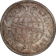 Brazil 640 Reis Joao 1809 R KM# 256.2 SUBQ SIGN. NATA STAB R coin reverse Brazil 640 Reis Joao 1809 R KM# 256.2 SUBQ SIGN. NATA STAB R coin reverse
