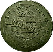 Brazil 640 Reis Joao 1810 B KM# 256.1 SUBQ SIGN. NATA STAB. coin reverse