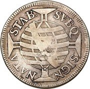 Brazil 640 Reis Joao ND (1809) R Host Date 1754 KM# 300 SVBQ SIGN. NATA STAB. coin reverse Brazil 640 Reis Joao ND (1809) R Host Date 1754 KM# 300 SVBQ SIGN. NATA STAB. coin reverse