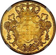 Brazil 6400 Reis Joao V 1732 B KM# 146 coin reverse Brazil 6400 Reis Joao V 1732 B KM# 146 coin reverse