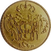 Brazil 6400 Reis Jose I 1769 R KM# 172.2 coin reverse Brazil 6400 Reis Jose I 1769 R KM# 172.2 coin reverse