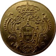 Brazil 6400 Reis Maria I and Pedro III 1783 B KM# 199.1 coin reverse Brazil 6400 Reis Maria I and Pedro III 1783 B KM# 199.1 coin reverse
