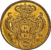 Brazil 6400 Reis Maria I 1790 B KM# 226.2 coin reverse Brazil 6400 Reis Maria I 1790 B KM# 226.2 coin reverse
