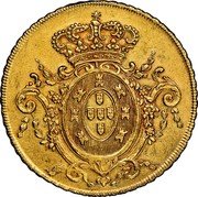 Brazil 6400 Reis Joao 1816 R KM# 236.2 coin reverse Brazil 6400 Reis Joao 1816 R KM# 236.2 coin reverse