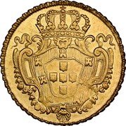 Brazil 6400 Reis Joao V 1727 B KM# 137 coin reverse Brazil 6400 Reis Joao V 1727 B KM# 137 coin reverse