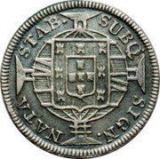 Brazil 80 Reis Joao 1818 R KM# 322.1 SUBQ SIGN. NATA STAB. coin reverse Brazil 80 Reis Joao 1818 R KM# 322.1 SUBQ SIGN. NATA STAB. coin reverse