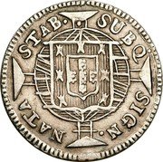 Brazil 80 Reis John VI 1821 B KM# 322.2 SUBQ SIGN. NATA STAB. coin reverse Brazil 80 Reis John VI 1821 B KM# 322.2 SUBQ SIGN. NATA STAB. coin reverse