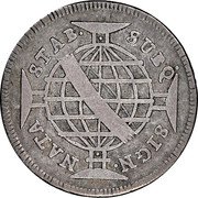 Brazil 80 Reis Maria I and Pedro III 1780 KM# 204 SUBQ. SIGN. NATA. STAB. coin reverse Brazil 80 Reis Maria I and Pedro III 1780 KM# 204 SUBQ. SIGN. NATA. STAB. coin reverse