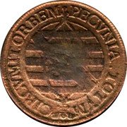 Brazil 80 Reis Countermarked Coin ND (1809) B KM# 288 PECVNIA TOTVM CIRCVMIT ORBEM coin reverse Brazil 80 Reis Countermarked Coin ND (1809) B KM# 288 PECVNIA TOTVM CIRCVMIT ORBEM coin reverse