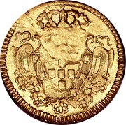 Brazil 800 Reis Joao V 1727 B KM# 119 coin reverse Brazil 800 Reis Joao V 1727 B KM# 119 coin reverse