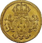 Brazil 800 Reis Joao V 1727 R KM# 121 coin reverse Brazil 800 Reis Joao V 1727 R KM# 121 coin reverse