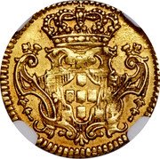 Brazil 800 Reis Joao V 1743 B KM# 123 coin reverse Brazil 800 Reis Joao V 1743 B KM# 123 coin reverse