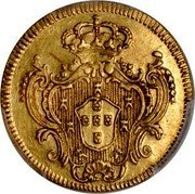 Brazil 800 Reis Maria I and Pedro III 1782 B KM# 213 coin reverse Brazil 800 Reis Maria I and Pedro III 1782 B KM# 213 coin reverse