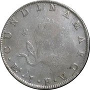 Brazil 960 Reis Rio Grandense. Piratini Republic 1821 KM# G415 CUNDINAMARCA BA I F V coin reverse Brazil 960 Reis Rio Grandense. Piratini Republic 1821 KM# G415 CUNDINAMARCA BA I F V coin reverse