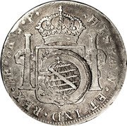 Brazil 960 Reis Joao Prince Regent Minas Gerais ND (1808) KM# 251.2 HISPAN ET IND REX MÆ 8R J P coin reverse Brazil 960 Reis Joao Prince Regent Minas Gerais ND (1808) KM# 251.2 HISPAN ET IND REX MÆ 8R J P coin reverse