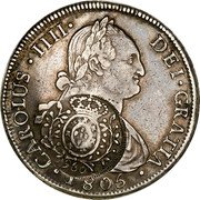 Brazil 960 Reis Joao Prince Regent Minas Gerais ND KM# 243 CAROLUS IIII DEI GRATIA 1806 960 coin obverse Brazil 960 Reis Joao Prince Regent Minas Gerais ND KM# 243 CAROLUS IIII DEI GRATIA 1806 960 coin obverse