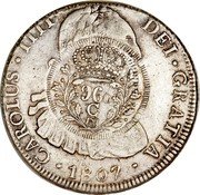 Brazil 960 Reis Joao Prince Regent Countermarked Coin ND KM# 350 CAROLUS III DEI GRATIA 1807 960 C coin obverse Brazil 960 Reis Joao Prince Regent Countermarked Coin ND KM# 350 CAROLUS III DEI GRATIA 1807 960 C coin obverse