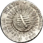 Brazil 960 Reis João Prince Regent Countermarked Coin ND KM# 330 PROVINCIAS DEL RIO DE LA PLATA coin reverse Brazil 960 Reis João Prince Regent Countermarked Coin ND KM# 330 PROVINCIAS DEL RIO DE LA PLATA coin reverse