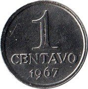 Brazil Centavo Liberty 1967 KM# 575.1 1 CENTAVO 1969 coin reverse Brazil Centavo Liberty 1967 KM# 575.1 1 CENTAVO 1969 coin reverse