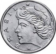 Brazil Centavo Sugar Cane 1975 Mintage included in KM#575.2 KM# 585 BRASIL coin obverse Brazil Centavo Sugar Cane 1975 Mintage included in KM#575.2 KM# 585 BRASIL coin obverse