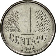 Brazil Centavo Liberty 1994 KM# 631 1 CENTAVO 1997 coin reverse Brazil Centavo Liberty 1994 KM# 631 1 CENTAVO 1997 coin reverse
