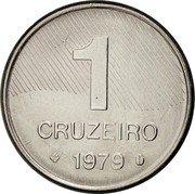 Brazil Cruzeiro Sugar Cane 1979 KM# 590 1 CRUZEIRO 1979 coin reverse Brazil Cruzeiro Sugar Cane 1979 KM# 590 1 CRUZEIRO 1979 coin reverse