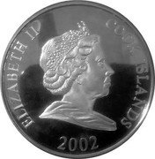 Cook Islands One Dollar (Football World Cup. 3rd Place 1998 Croatia) ELIZABETH II COOK ISLANDS 2002 coin obverse