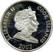 Cook Islands One Dollar (Football World Cup. Brasil) ELIZABETH II COOK ISLANDS 2002 coin obverse