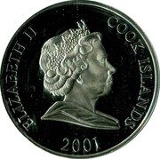 Cook Islands One Dollar (Football World Cup.Germany) ELIZABETH II COOK ISLANDS 2001 coin obverse Cook Islands One Dollar (Football World Cup.Germany) ELIZABETH II COOK ISLANDS 2001 coin obverse