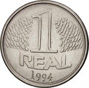 Brazil Real Liberty 1994 KM# 636 1 REAL 1994 coin reverse Brazil Real Liberty 1994 KM# 636 1 REAL 1994 coin reverse