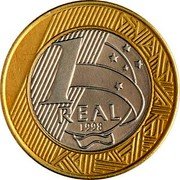 Brazil Real 50 Year Anniversary of the Declaration of Human Rights 1998 KM# 653 1 REAL 1998 coin reverse Brazil Real 50 Year Anniversary of the Declaration of Human Rights 1998 KM# 653 1 REAL 1998 coin reverse