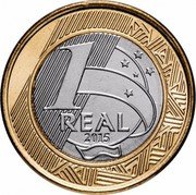 Brazil Real Olympic Games in Rio. Volleyball 2015 KM# 709 1 REAL 2015 coin reverse Brazil Real Olympic Games in Rio. Volleyball 2015 KM# 709 1 REAL 2015 coin reverse