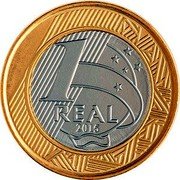 Brazil Real Olympic Games in Rio. Soccer 2015 KM# 708 1 REAL 2015 coin reverse Brazil Real Olympic Games in Rio. Soccer 2015 KM# 708 1 REAL 2015 coin reverse