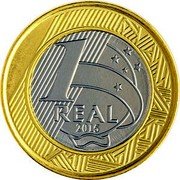 Brazil Real Olympic Games in Rio. Rugby 2015 KM# 707 1 REAL 2015 coin reverse Brazil Real Olympic Games in Rio. Rugby 2015 KM# 707 1 REAL 2015 coin reverse