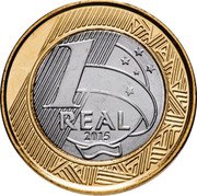 Brazil Real Olympic Games in Rio. Sailing 2015 KM# 705 1 REAL 2015 coin reverse Brazil Real Olympic Games in Rio. Sailing 2015 KM# 705 1 REAL 2015 coin reverse