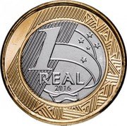 Brazil Real Olympic Games in Rio. Olympic Mascot 2016 KM# 726 1 REAL 2016 coin reverse Brazil Real Olympic Games in Rio. Olympic Mascot 2016 KM# 726 1 REAL 2016 coin reverse