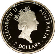 Australia 2 Dollars The Australian Kookaburra (Sovereign Privy) 1998 ELIZABETH II AUSTRALIA 2 DOLLARS RDM coin obverse Australia 2 Dollars The Australian Kookaburra (Sovereign Privy) 1998 ELIZABETH II AUSTRALIA 2 DOLLARS RDM coin obverse