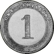 Australia One Shilling Victoria 1860 KM# Pn10 ONE SHILLING 1 coin reverse