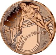 France 1/4 Euro (Olympic Games in Paris. Pole-Vaulting) 2024 SAUT Á LA PERCHE XXXIIIE OLYMPIADE - PARIS 2024 coin reverse France 1/4 Euro (Olympic Games in Paris. Pole-Vaulting) 2024 SAUT Á LA PERCHE XXXIIIE OLYMPIADE - PARIS 2024 coin reverse