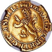 Italy 1/8 Doppia (Francesco) FRAN D G PRIN CASTIL coin obverse