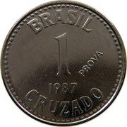 Brazil 1 Cruzado (Coat of Arms. Prova) BRASIL PROVA 1 CRUZADO 1987 coin reverse