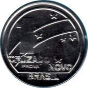 Brazil 1 Cruzado Novo (Anniversary of the Republic. Prova) 1 CRUZADO PROVA NOVO BRASIL coin obverse Brazil 1 Cruzado Novo (Anniversary of the Republic. Prova) 1 CRUZADO PROVA NOVO BRASIL coin obverse