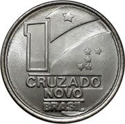 Brazil 1 Cruzado Novo (Christ's Cross. Pattern) 1 CRUZADO NOVO BRASIL coin obverse Brazil 1 Cruzado Novo (Christ's Cross. Pattern) 1 CRUZADO NOVO BRASIL coin obverse